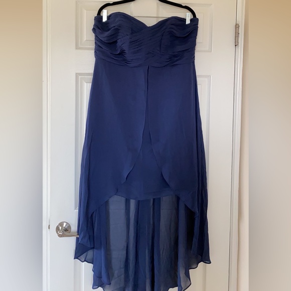 NWT David’s Bridal Strapless High-Low Dress - Picture 15 of 16